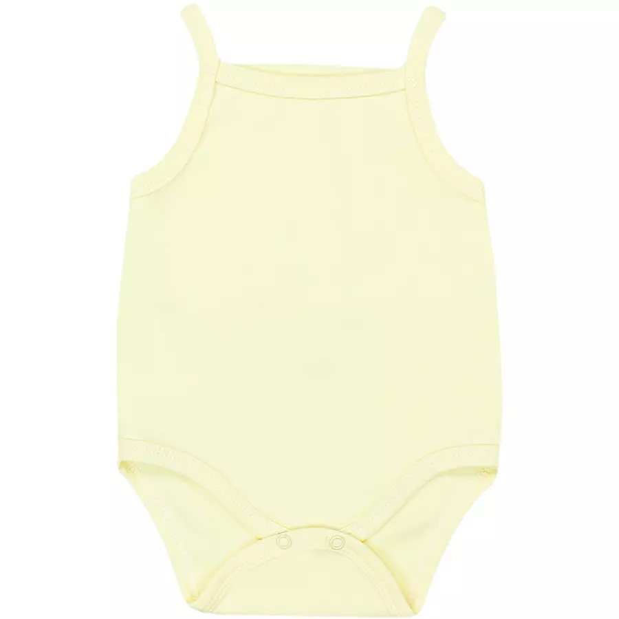 TupTam Mädchen Babybody mit Spagettiträger Sommer 5er Pack gelblila