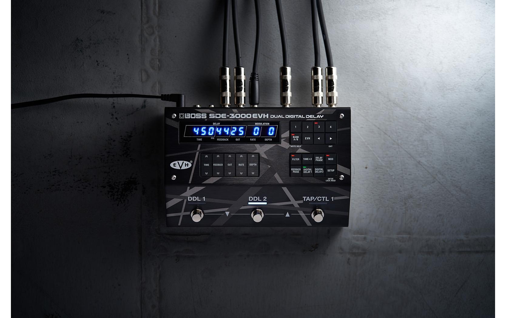 Pedal SDE-3000-EVH<br>Dual-Delay-Pedal entwickelt in Zusammenarbeit mit Eddie Van Halen