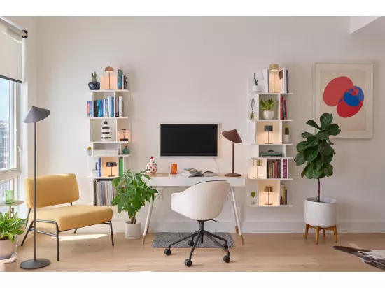 Lampadaire LED Zafferano Pina XXL titane, rechargeable, 6W IP65, variateur tactile, tête magnétique, lumière d'ambiance