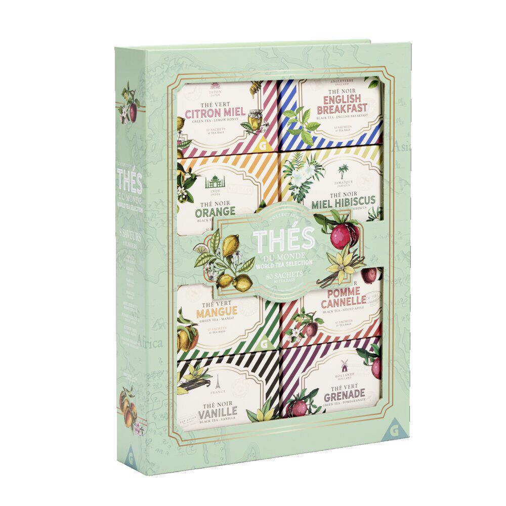 Coffret thé du monde 8 saveurs