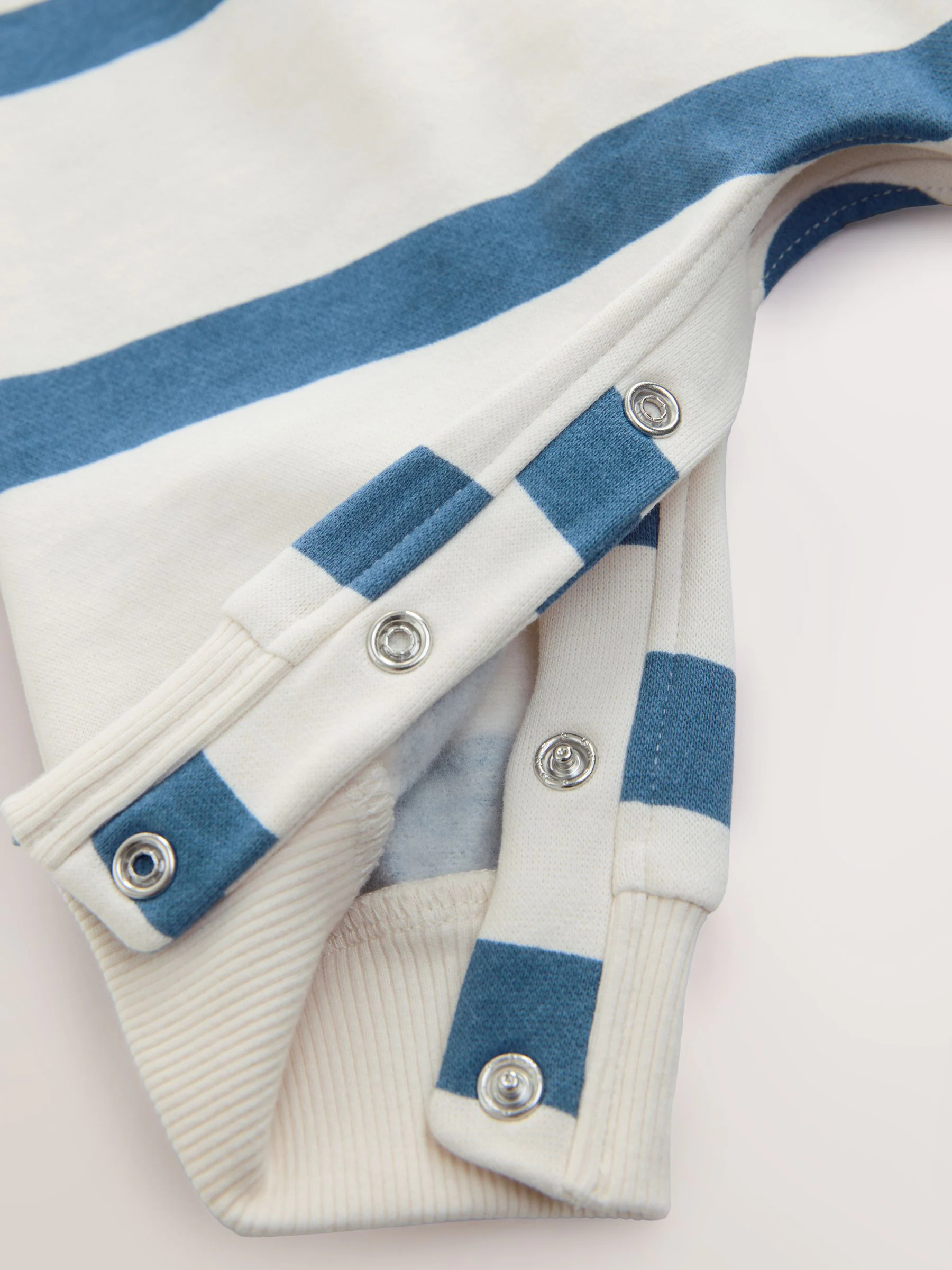 Blauw gestreept - Baby joggingromper (0mnd-3jr)