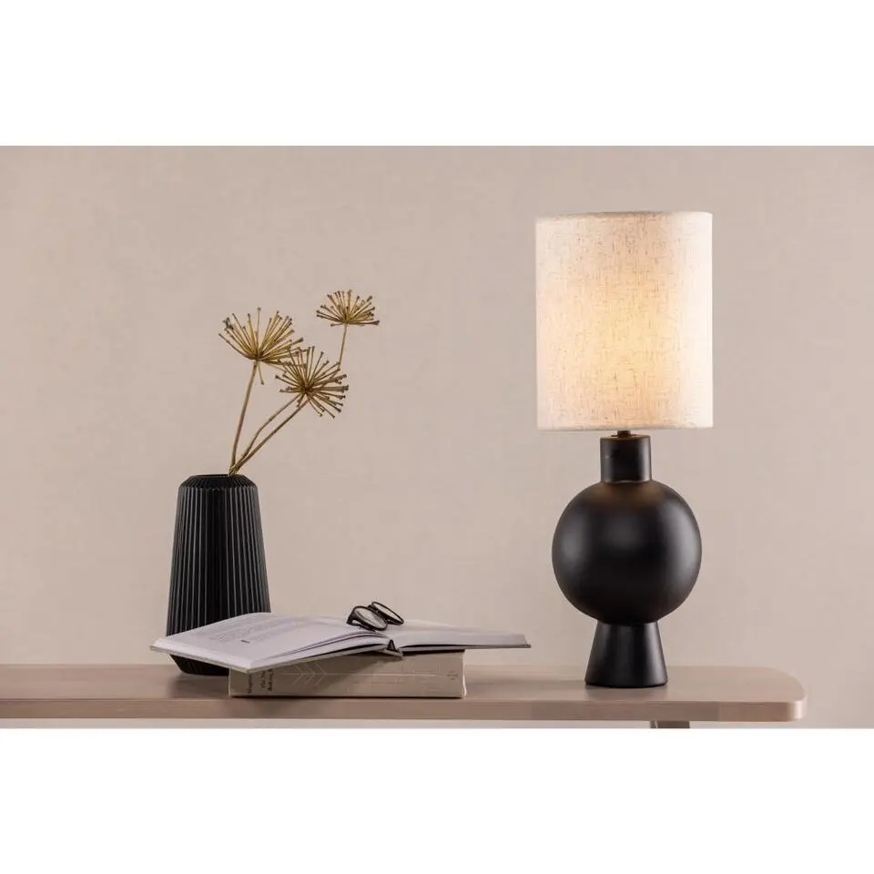 Svea - Niva ronde tafellamp - beige