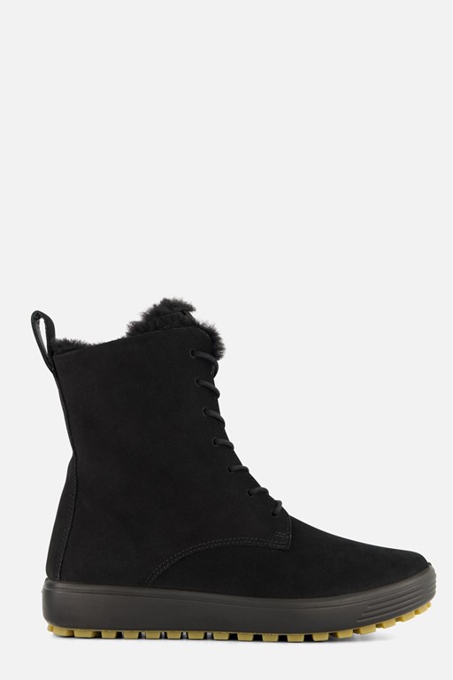 Ecco Soft 7 Tred W Veterboots zwart Nubuck