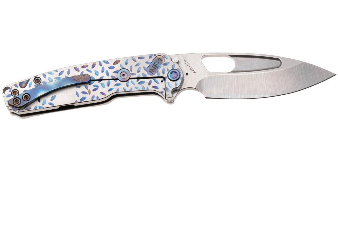 Medford Infraction 25-INF-01, Tumbled S45VN, Jasmine Fields Titanium Handle, Flamed Hardware zakmes
