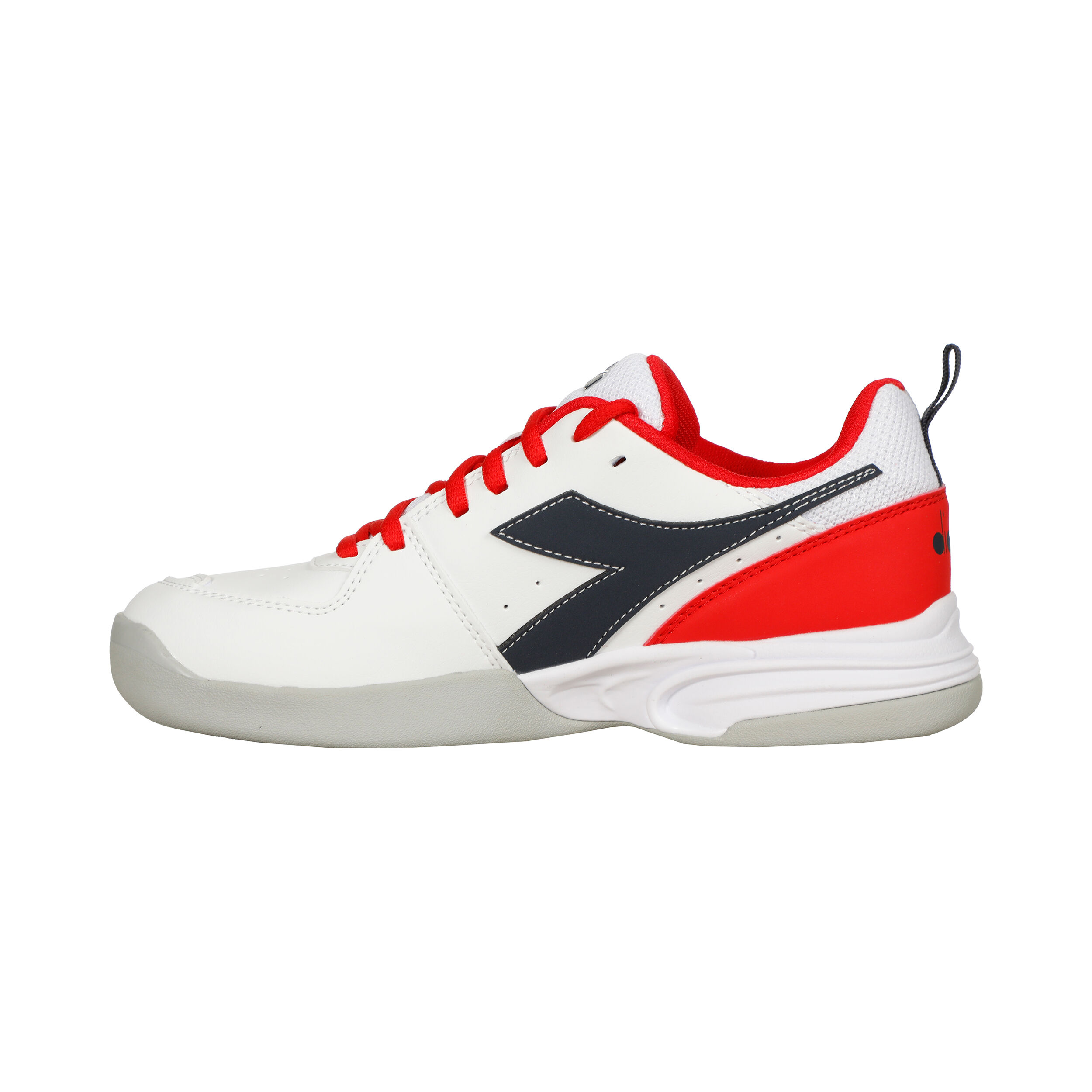 Diadora S. Challenge 5 SL Chaussure Moquette Enfants - Blanc , Rouge