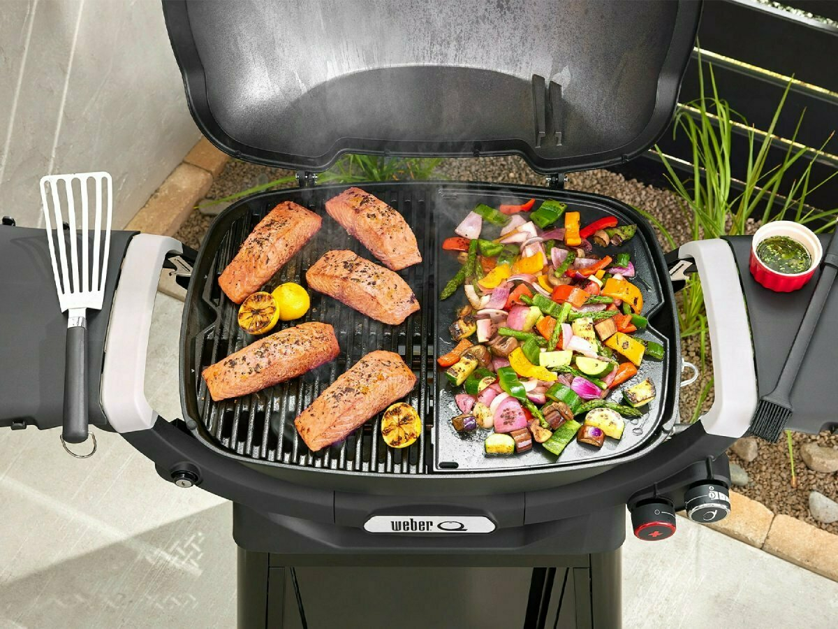 Weber Q 1200N halve plancha bakplaat