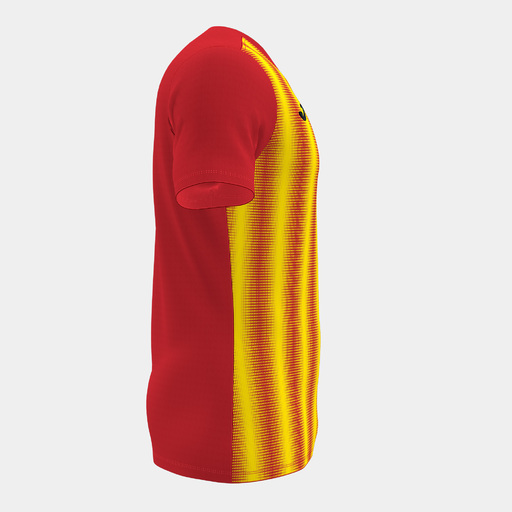 Camiseta Joma Inter II de manga curta, vermelha e amarela.