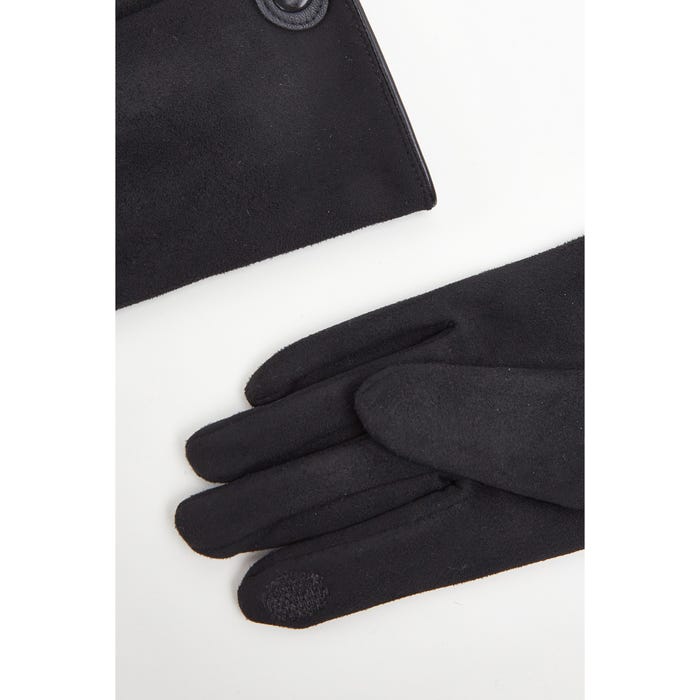 Veritas-Handschoenen knoopje suède look