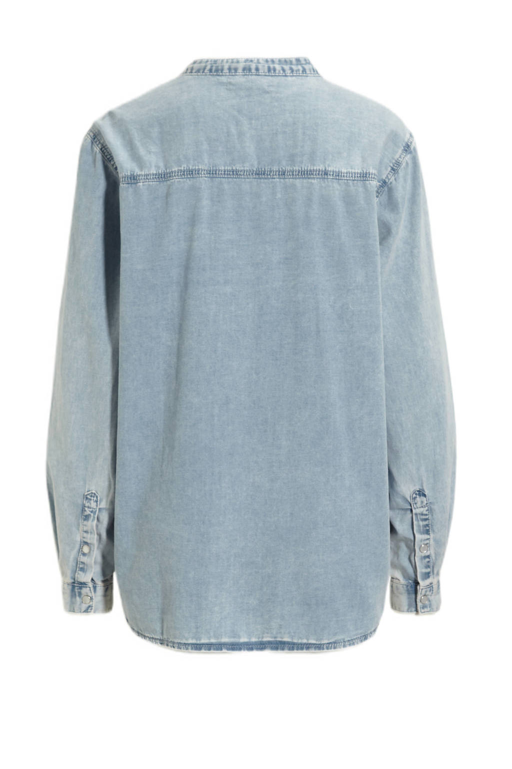 LOVE2WAIT denim zwangerschapsblouse light blue denim
