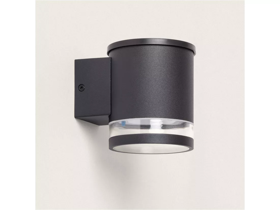 Applique Murale Extérieure Solaire LED Aluminium Draco Noir