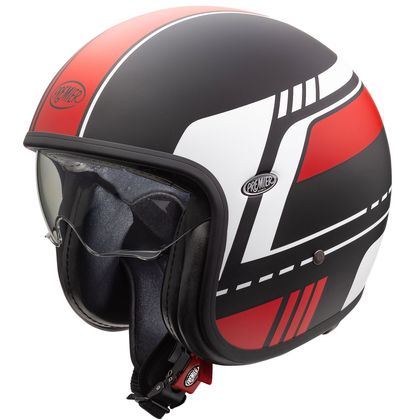 Casque Premier VINTAGE - BL MATT - Noir / Rouge