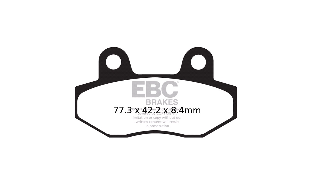 Bremseklodser bag EBC HH, GV650 07<