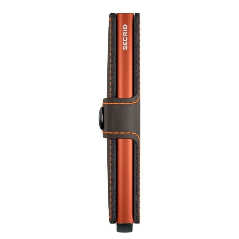 Secrid Mini Wallet Matte Truffle & Orange