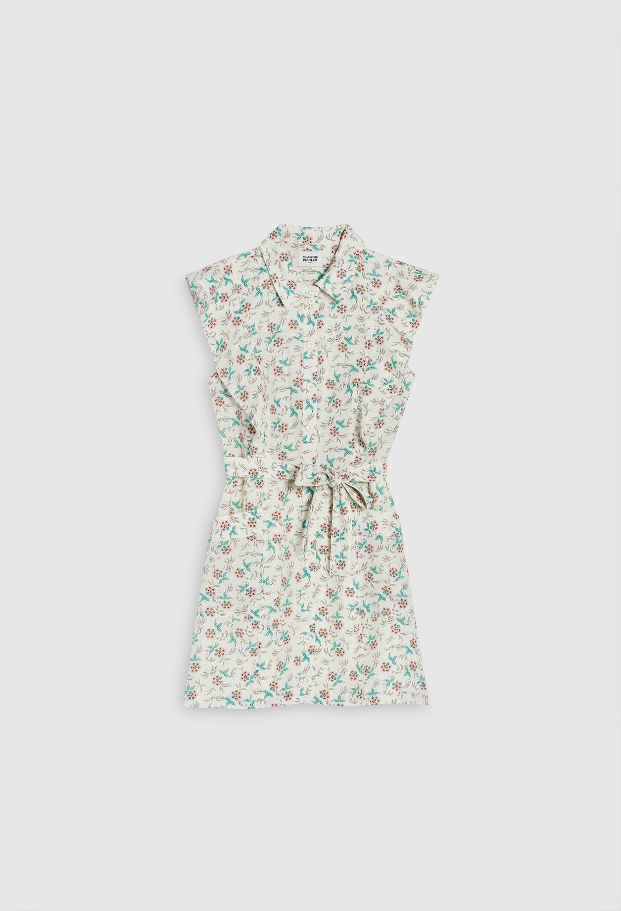 Robe fleurie &agrave; volants