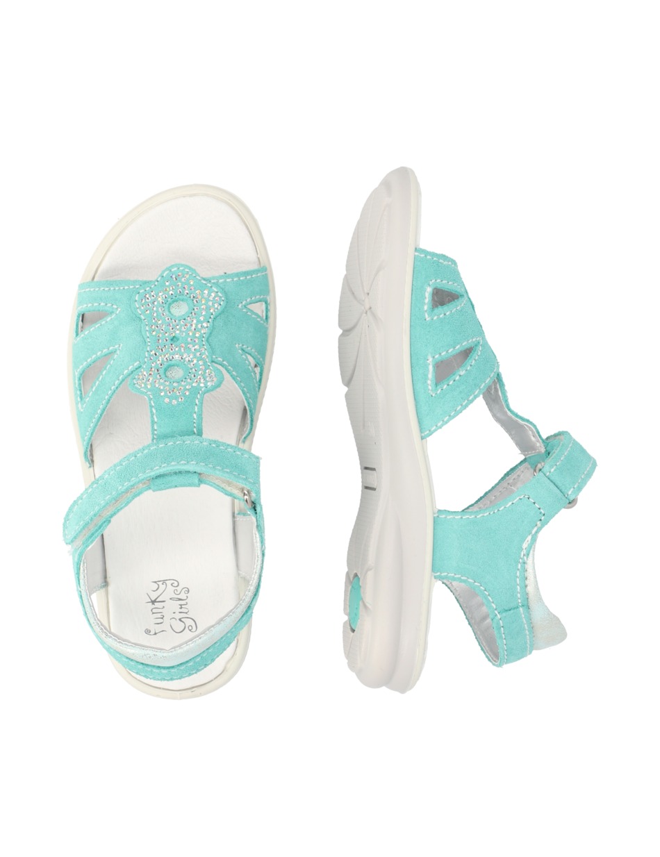 Veloursleder Sandale
