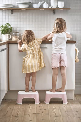 BabyBjörn Skammel, Powder Pink/White