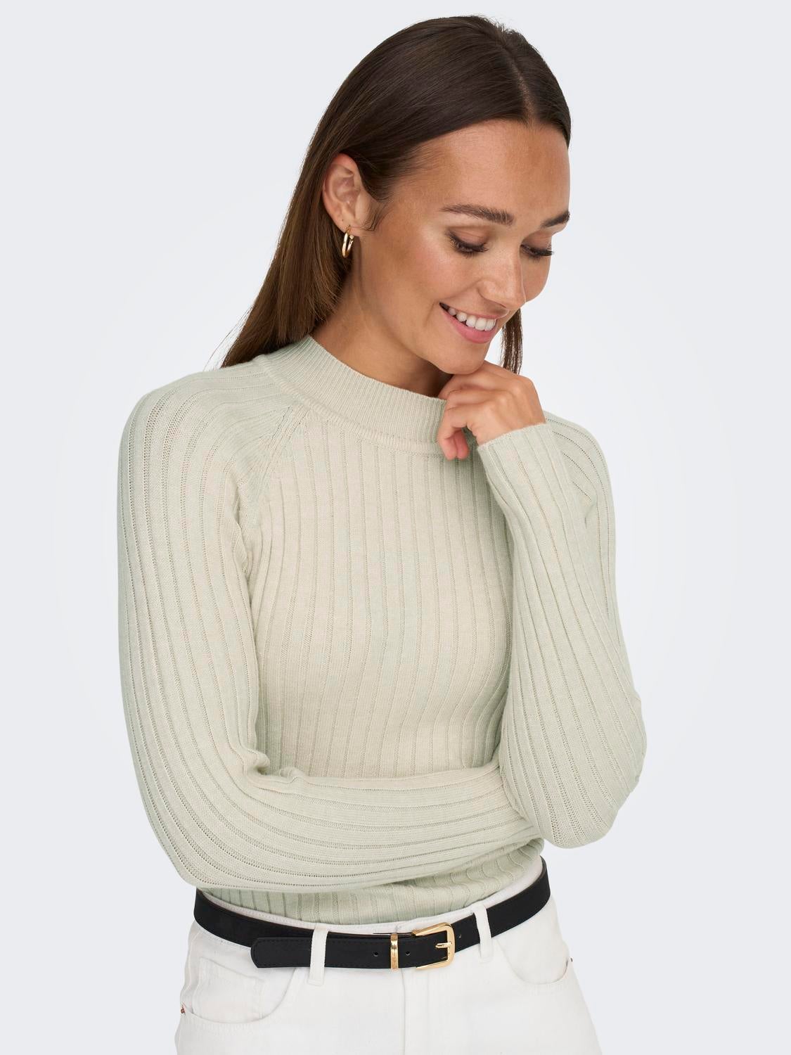 JDYMAGDA Strickpullover Cement