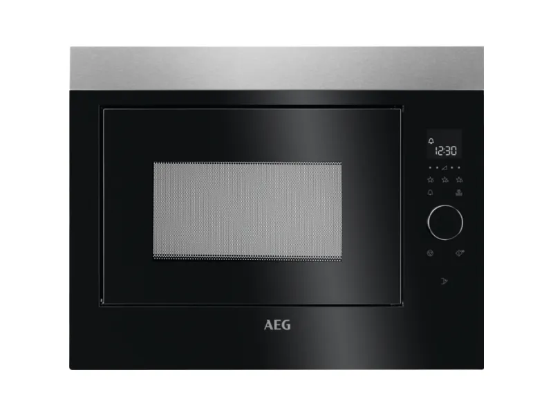 AEG MBE2658SEM - Mikrobølgeovn - til indbygning - 26 liter - 900 W - sort/rustfrit stål