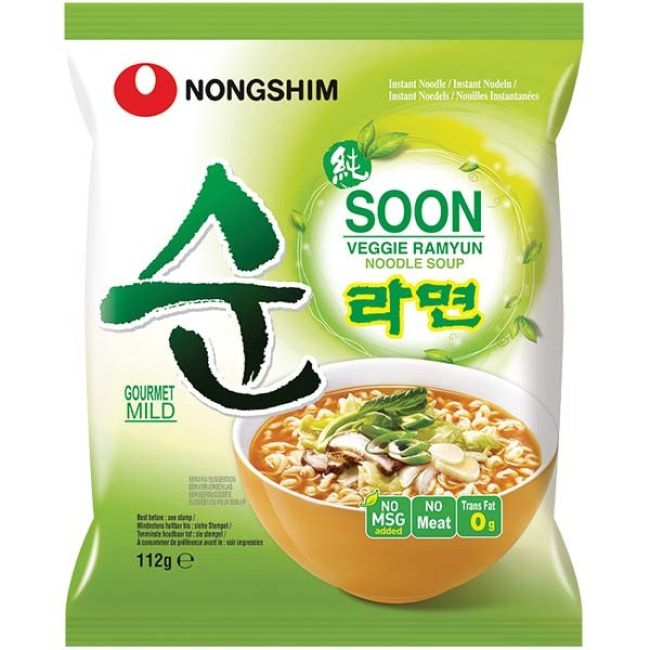Nong Shim Instant Noedelsoep Vegetarische Ramyun Smaak 124g