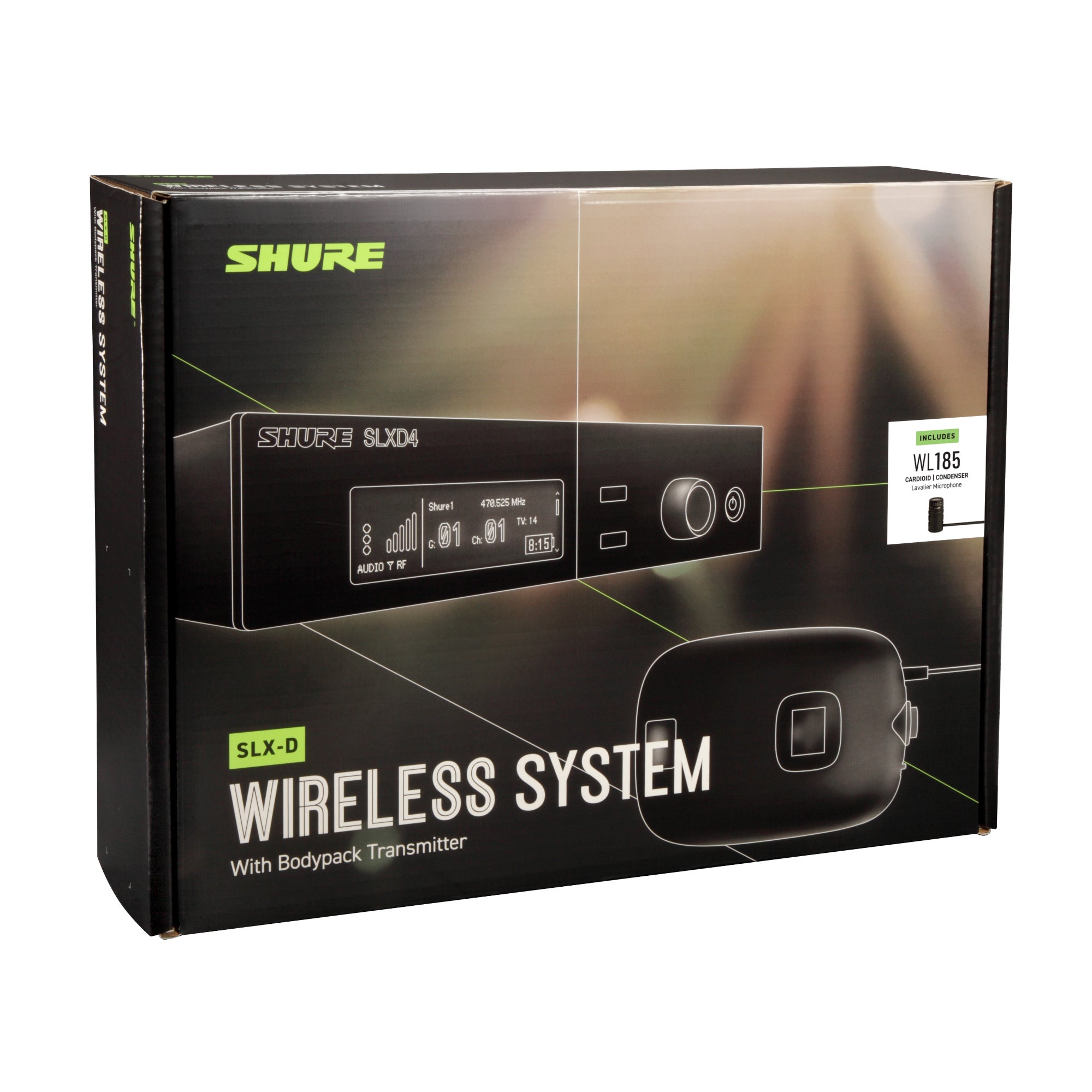 Shure SLXD14/85-J53 draadloze dasspeldmicrofoon (562 - 606 MHz)