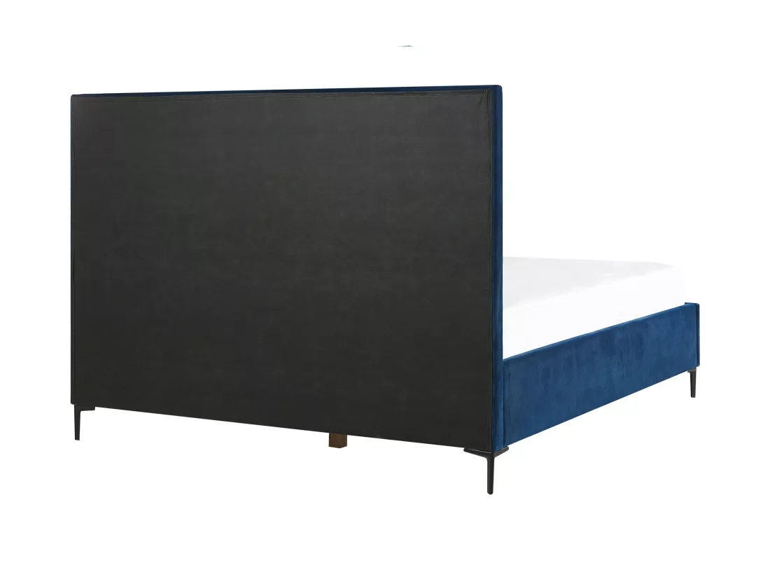 Ensemble de chambre Velours SEZANNE 140 x 200 cm Bleu marine
