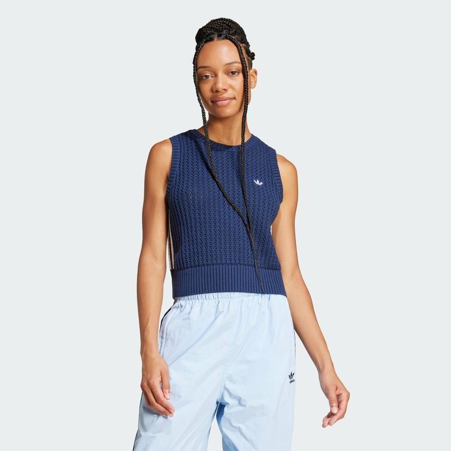 Adidas Original Veste sans manches maille Adicolor