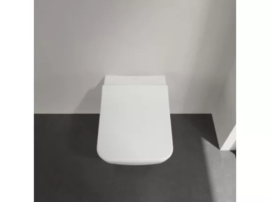 WC suspendu sans bride VILLEROY ET BOCH Venticello avec abattant slim à recouvrement