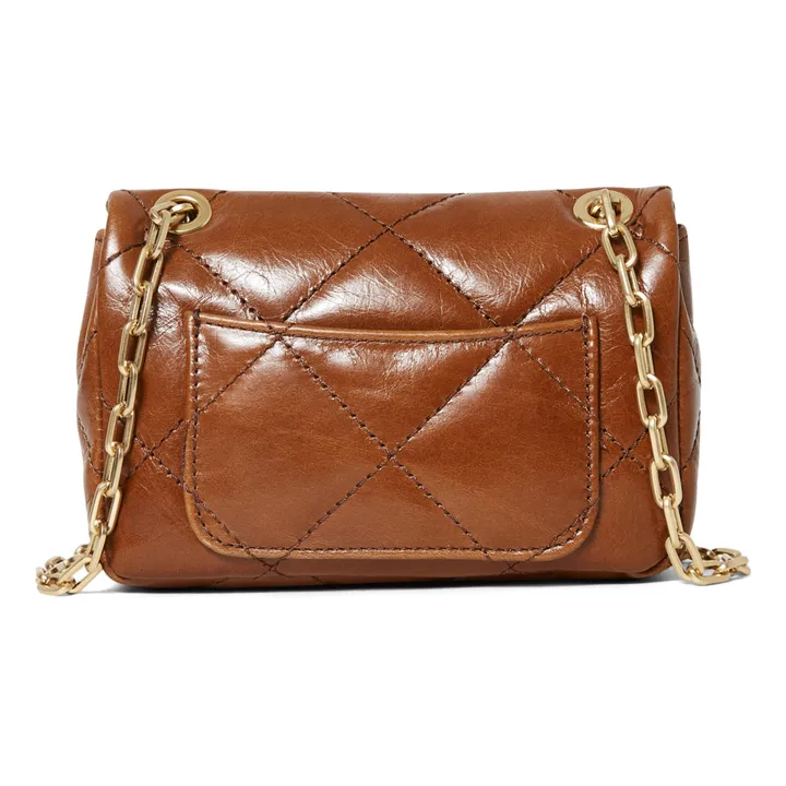 Vanessa Bruno Sac Nano Moon Cuir Craquelé | Marron