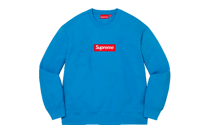Supreme Box Logo Crewneck Blue