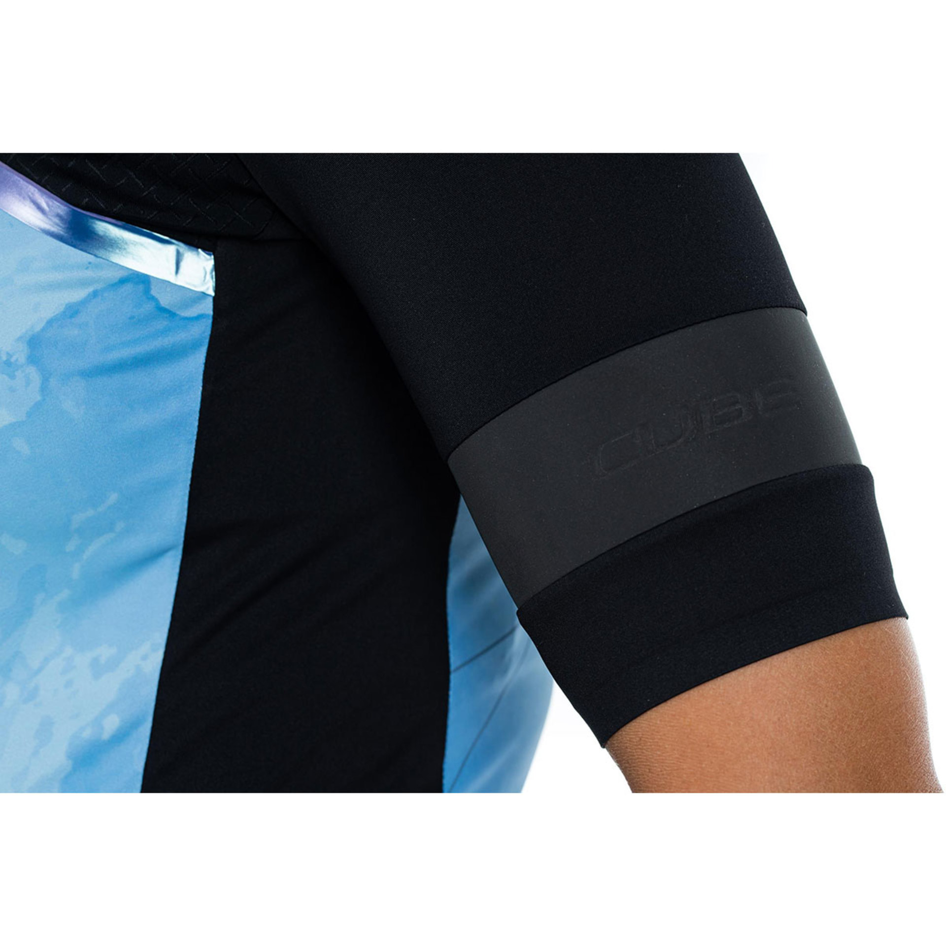 Cube Blackline Fietsshirt Korte Mouwen Blauw/Zwart Dames