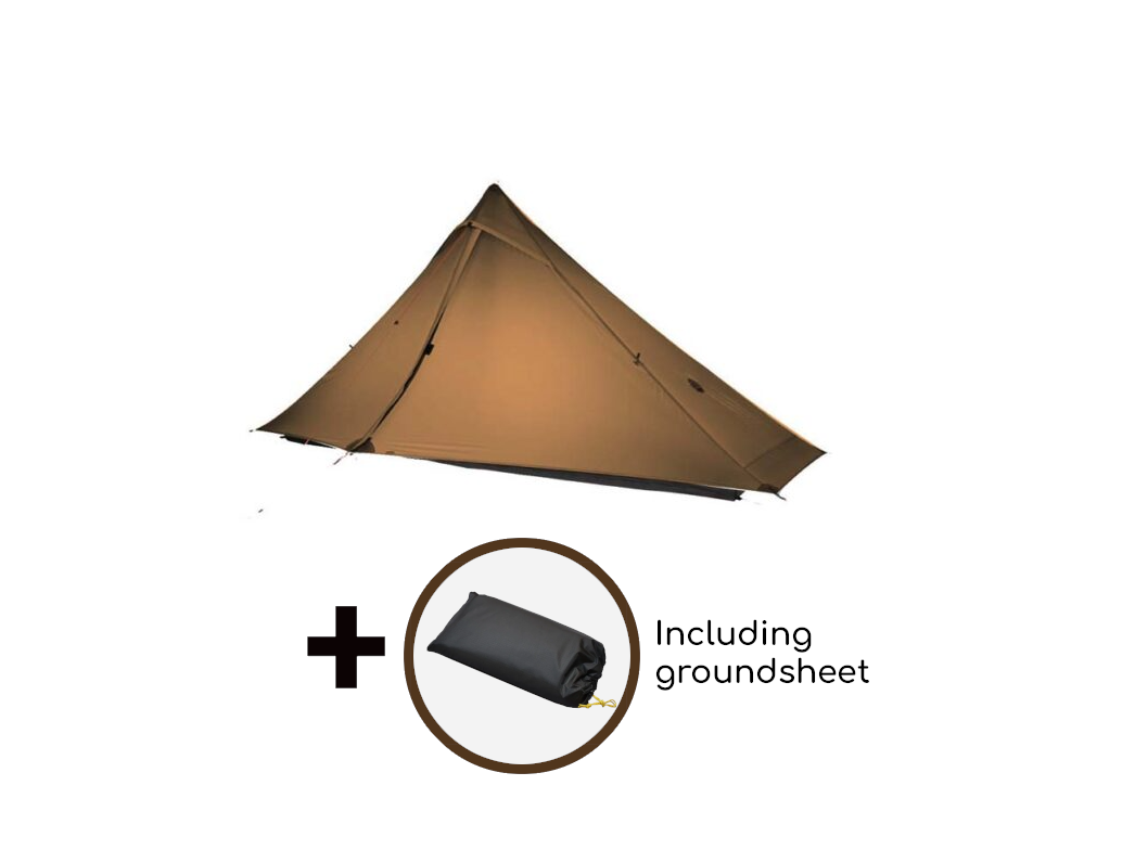 3F UL GEAR Lanshan 1 PRO 1-persoons tent - Brown
