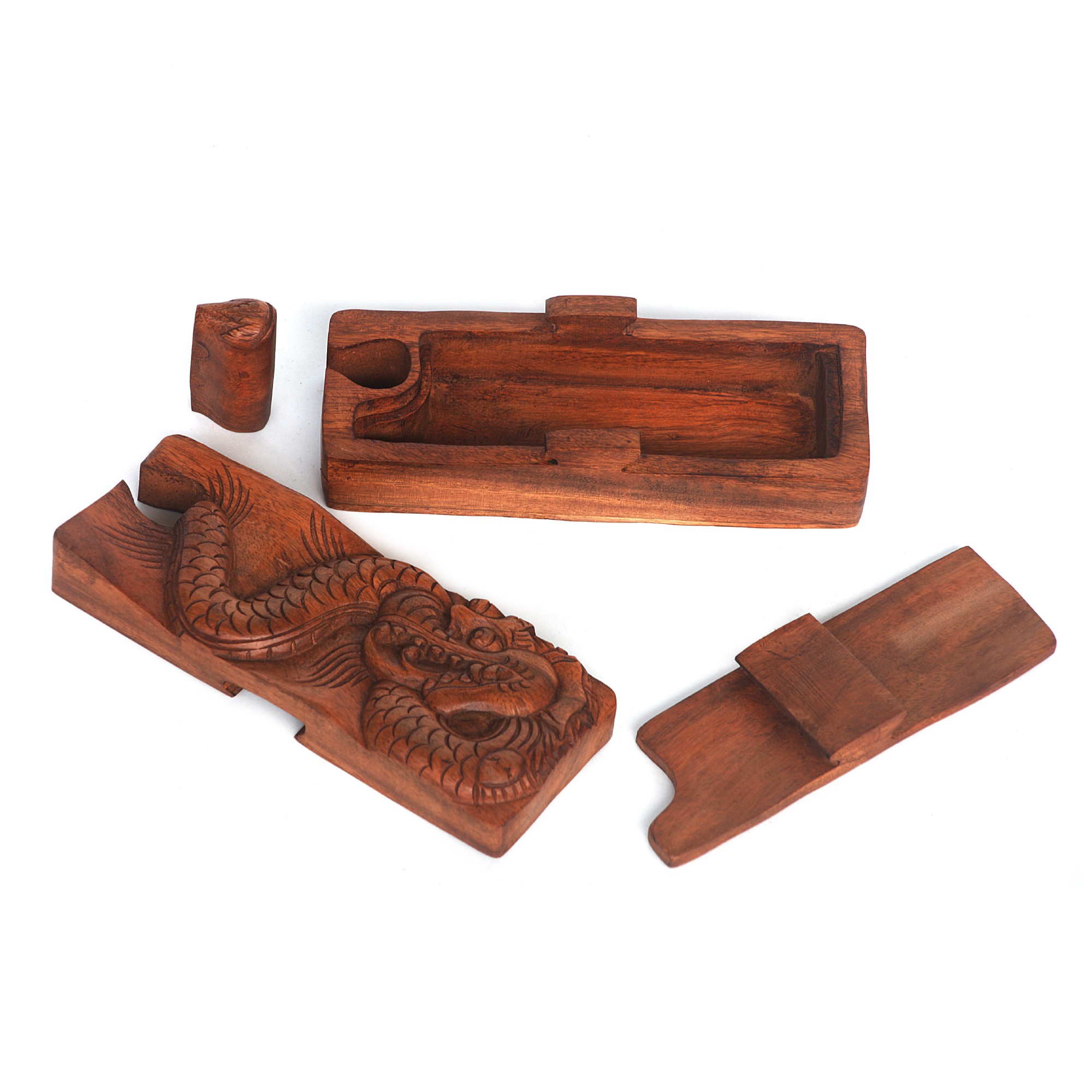 Secret Box 'Dragon', natur, T 9 cm, B 22 cm, H 7 cm von fischer's lagerhaus