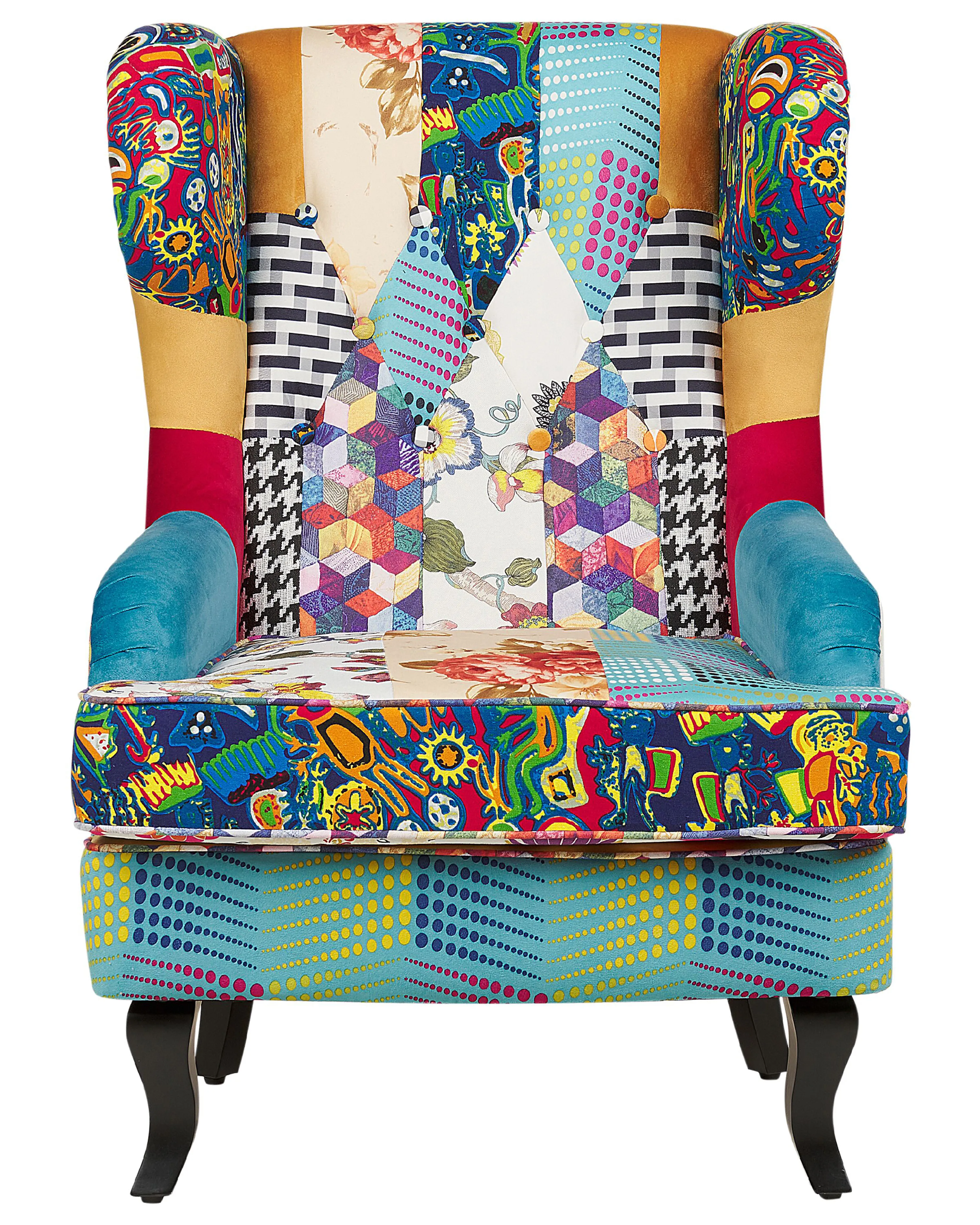 Oorfauteuil MOLDE Stof Blauw