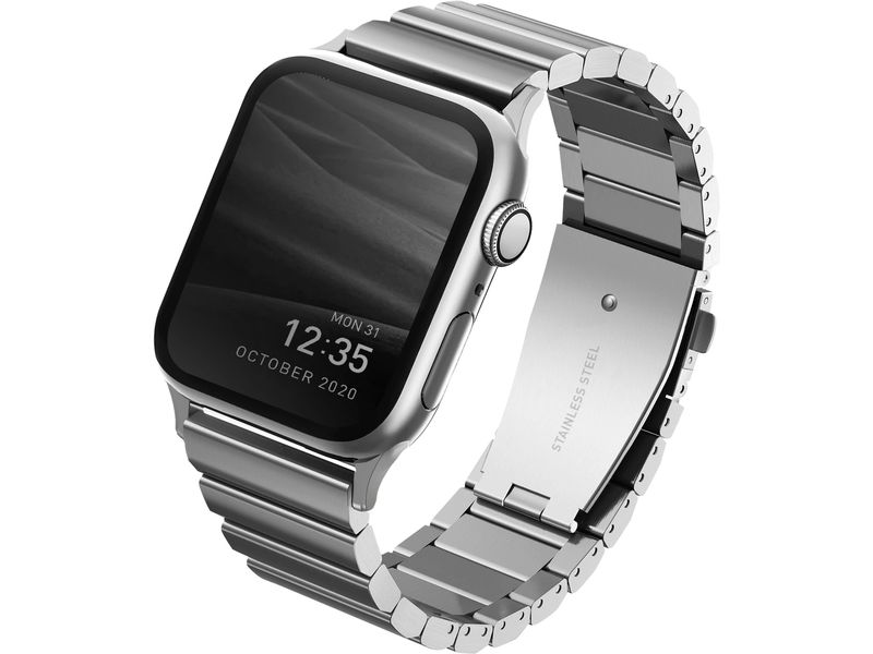 Uniq Armband Strova Mag für Apple Watch 49/46/45/44 mm Silb Passend zur Apple Watch 49/46/45/44 mm