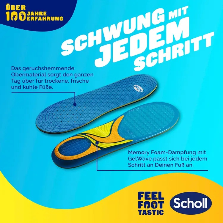 (1 Paar) Gr. L GelActiv Everyday Einlegesohlen Schuhsohlen - Bunt