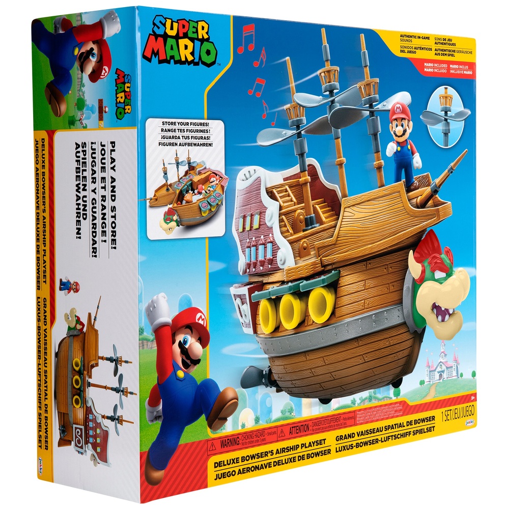 Nintendo Super Mario Deluxe Bowsers Luftschiff-Spielset