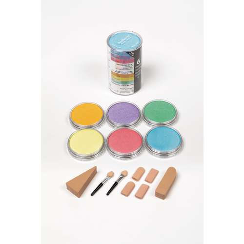 PANPASTEL® Ultra Soft Künstlerpastelle Perlglanz-Set, 6 Näpfe