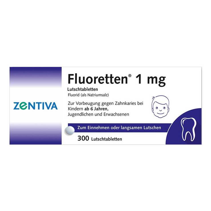 Fluoretten 1,0 mg Tabletten, 300 St