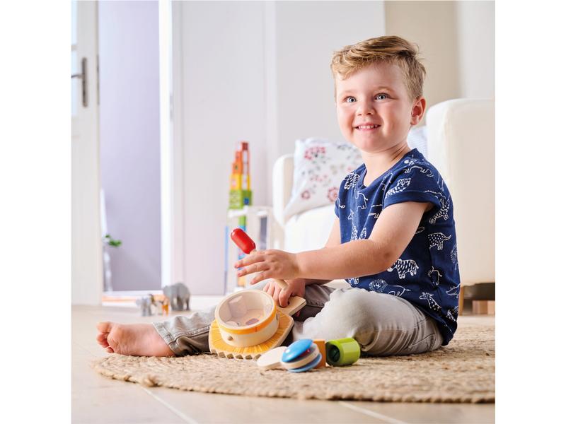 Haba Musikspielzeug Klangspiel-Set Löwenstark Löwen-Trommel