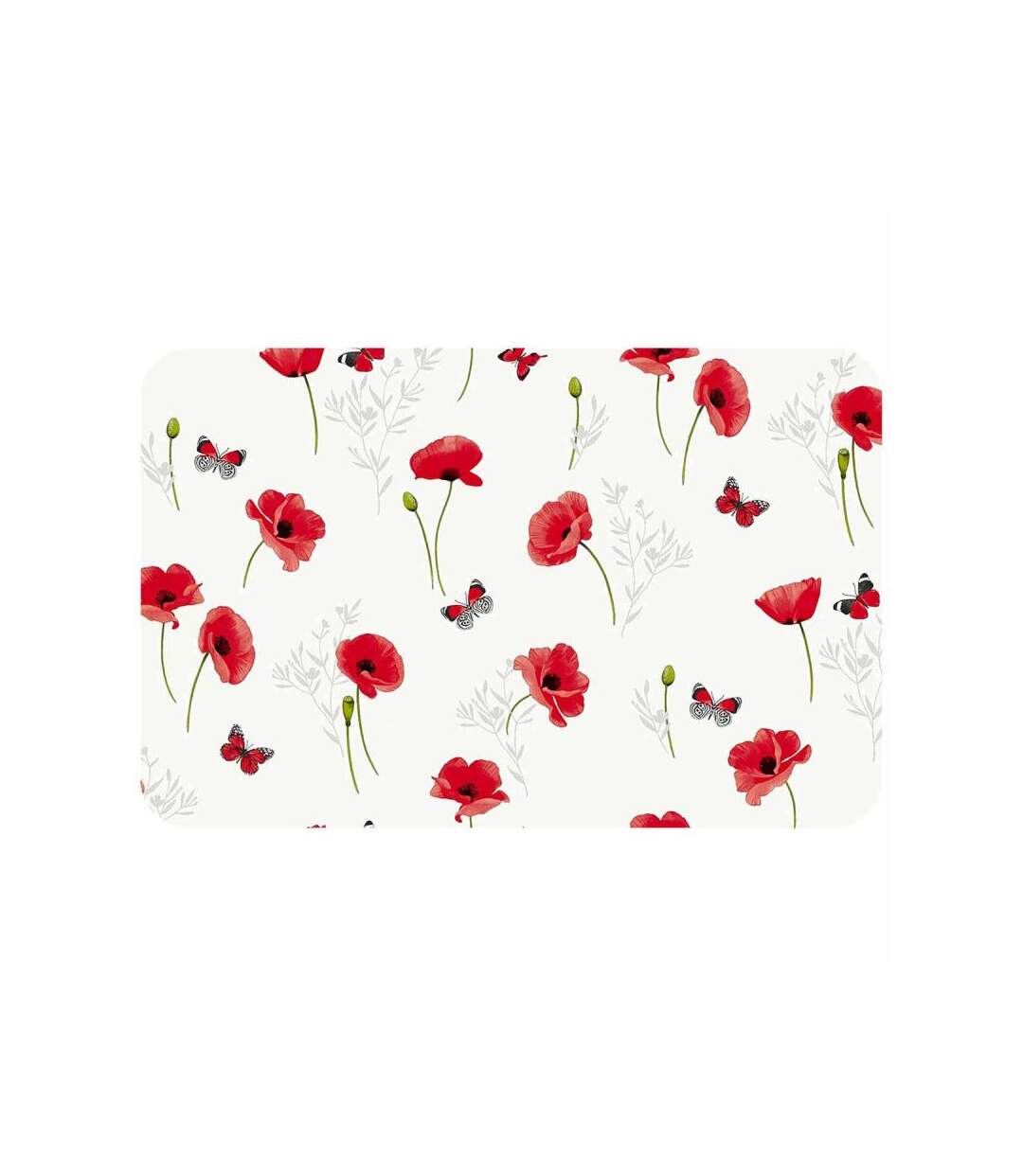 Set de Table Imprimé Poppyly 30x44cm Rouge