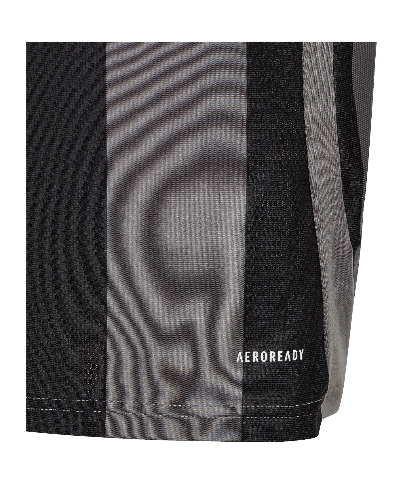 adidas Striped 24 Trikot Kids Grau Schwarz