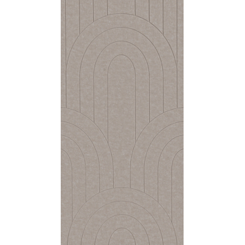 Viltpaneel gebogen lijnen zand 120x60 cm 2 stuks