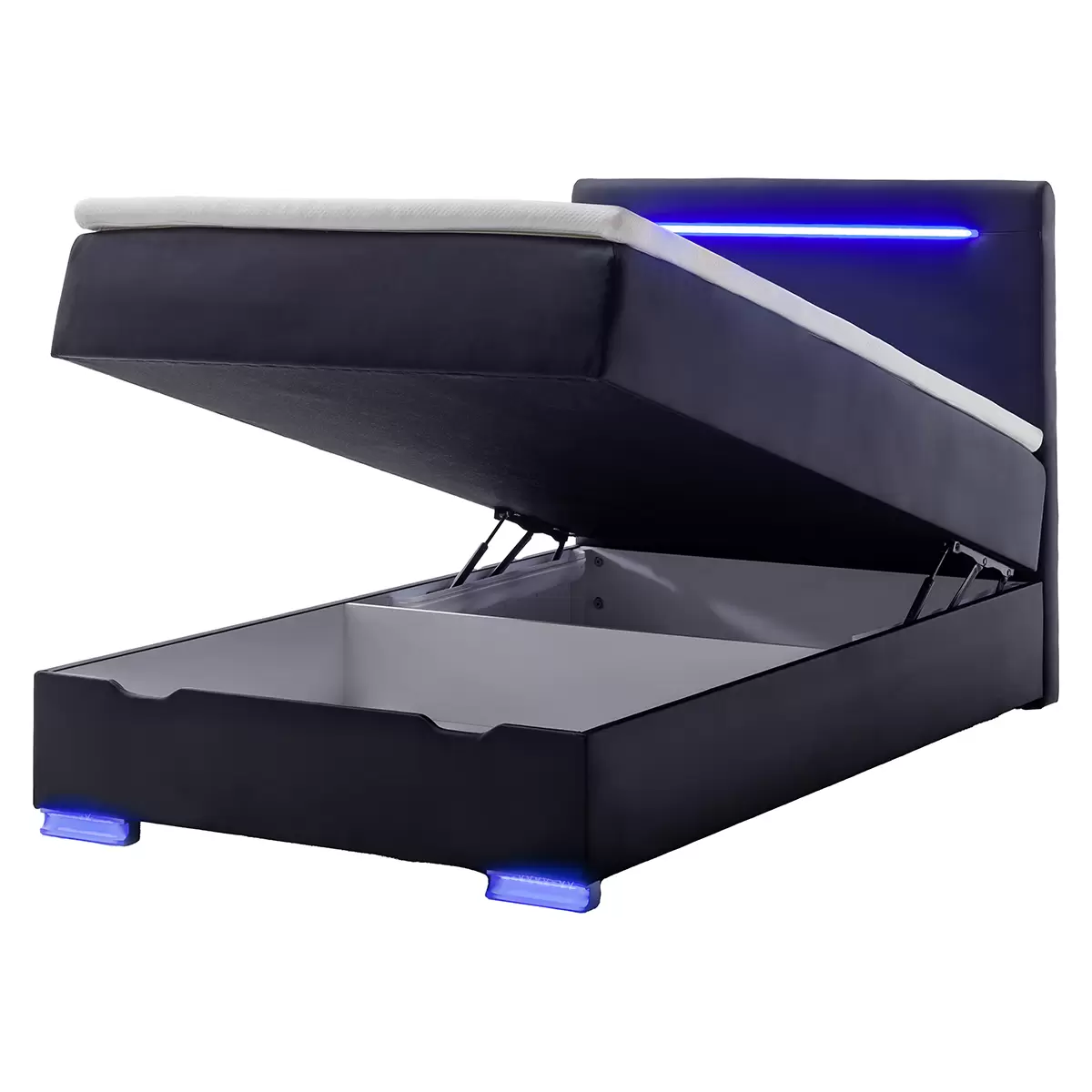 Boxspringbett Las Vegas II 120x200 Schwarz