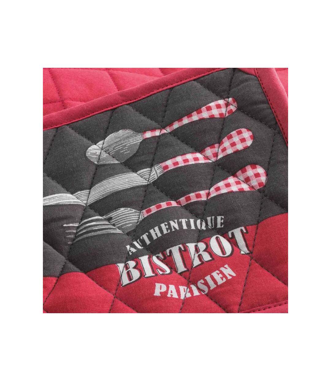 Gant & Manique en Coton Au Bistrot 28cm Rouge