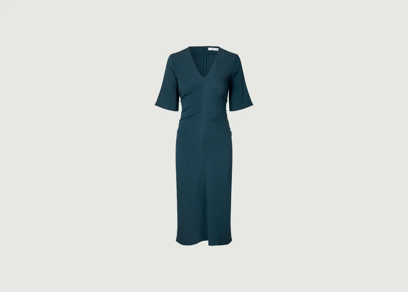 Robe de soirée midi ajustée manches courtes Samailey Samsoe Samsoe