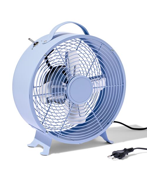 ventilateur de table rétro Ø25.8cm bleu