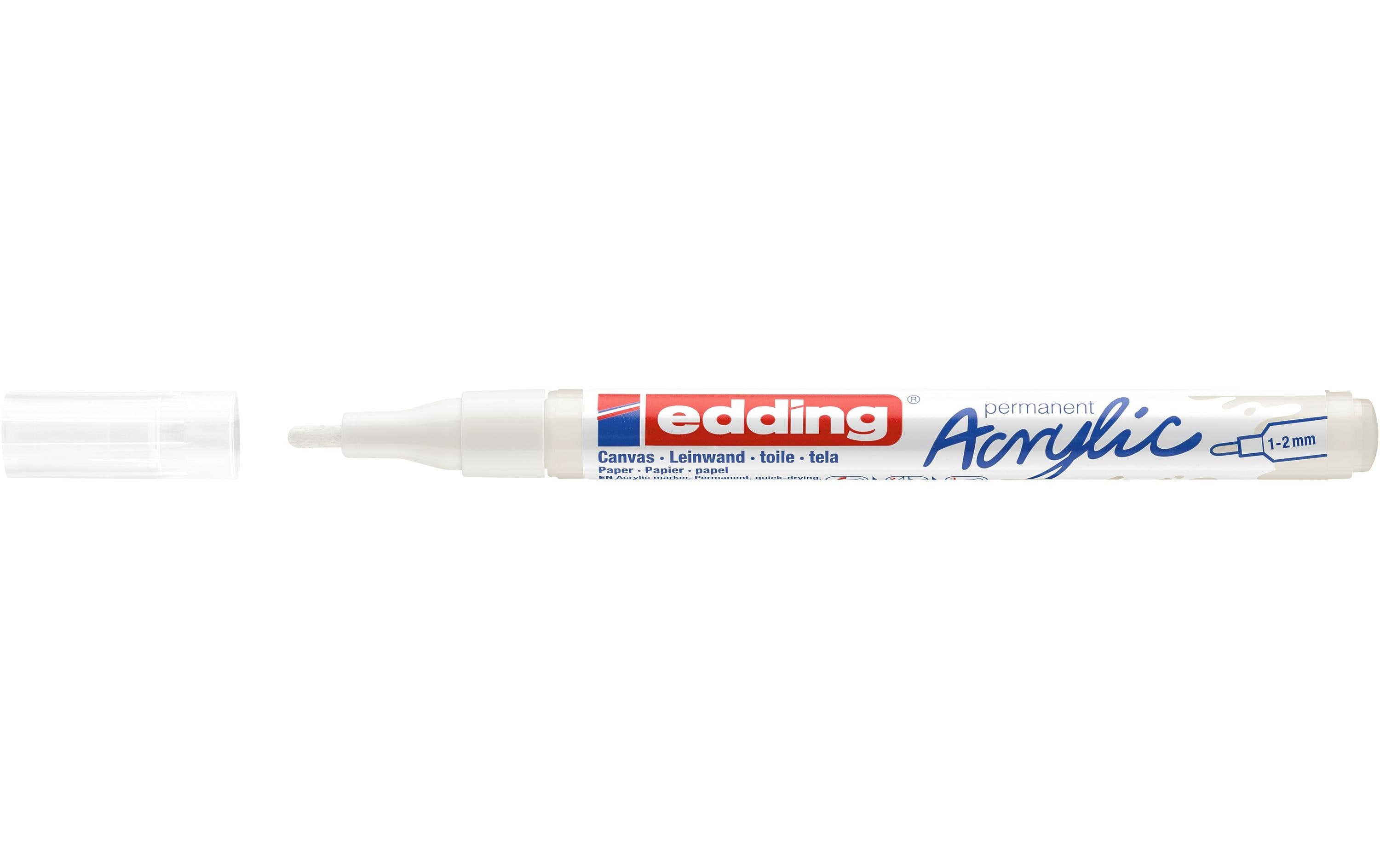 Acrylmarker 5300 Fein, WeissSchnelltrocknende Acrylstifte