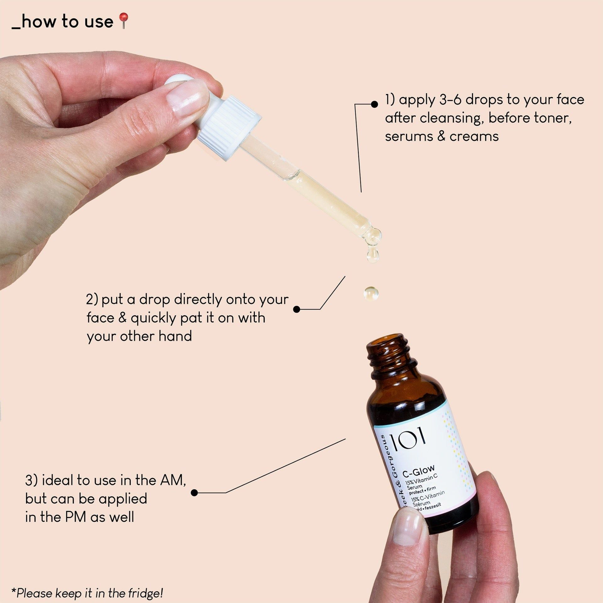 Geek & Gorgeous C-Glow- Serum mit 15% Vitamin C, Hochdosiert, Leistungsstarke Gesichtspflege, 30 ml