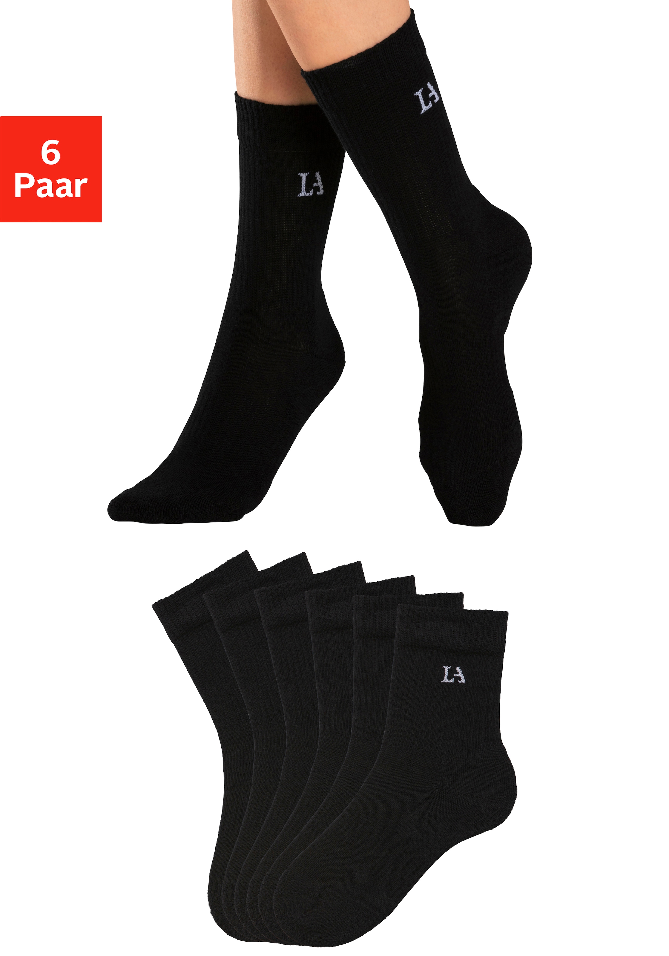 LASCANA ACTIVE Tennissocken Packung,  mit Frotteé