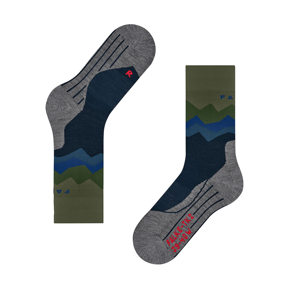 Falke TK2 Explore Trekking vandresokker, herre (Space Blue)